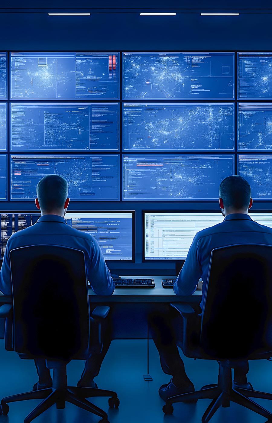 Security operations monitoring wall